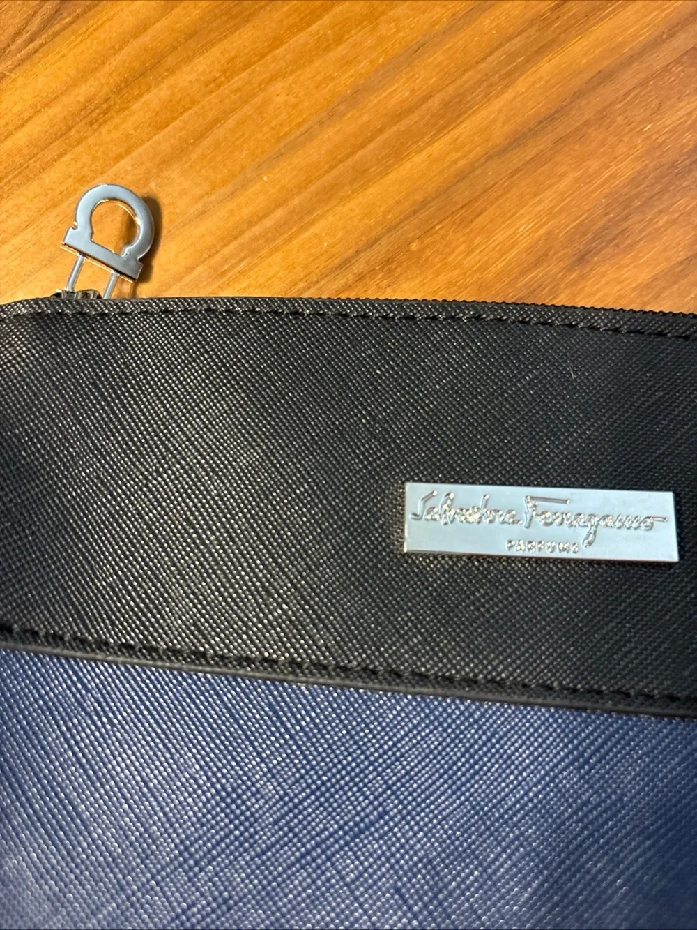EVA Air X Salvatore Ferragamo Toiletry Bag, Navy Blue